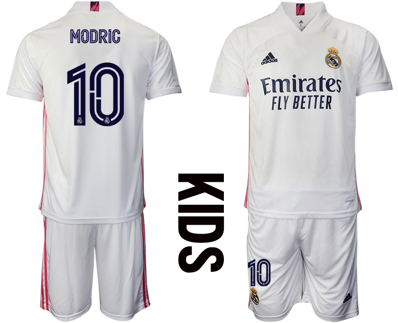 Youth 2020-2021 club Real Madrid home #10 white Soccer Jerseys->->Soccer Club Jersey